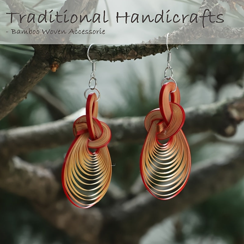 Chinese Intangible Cultural Heritage Craft - Handwoven Hairpins, Bun Sticks, Hanfu & Qipao Accessories, Brooches & Earrings | Natural Materials | Traditional Vintage Style Gift for Women (Wedding/Festival/Collector's Item)