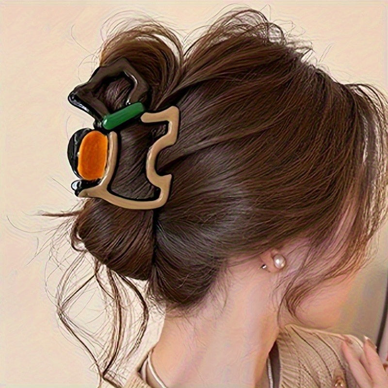9pcs Design Wave Pearl Color-Blocking Large Hair Clip for Women, Exuding a Sense of Elegance, Suitable for Both Men And Women, Featuring a Simple And Cute Style, Perfect for Halloween, Christmas, And Partner Birthday Gifts.