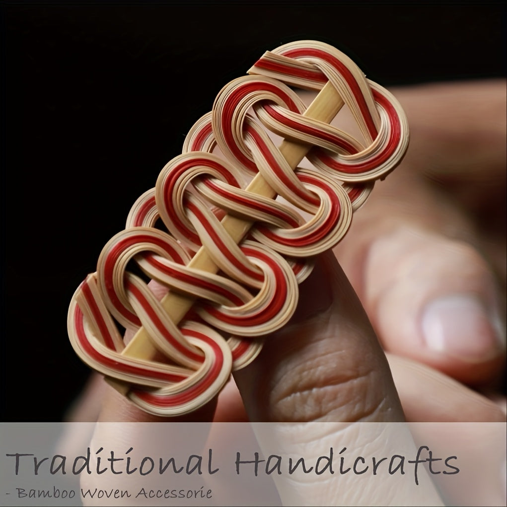 Chinese Intangible Cultural Heritage Craft - Handwoven Hairpins, Bun Sticks, Hanfu & Qipao Accessories, Brooches & Earrings | Natural Materials | Traditional Vintage Style Gift for Women (Wedding/Festival/Collector's Item)