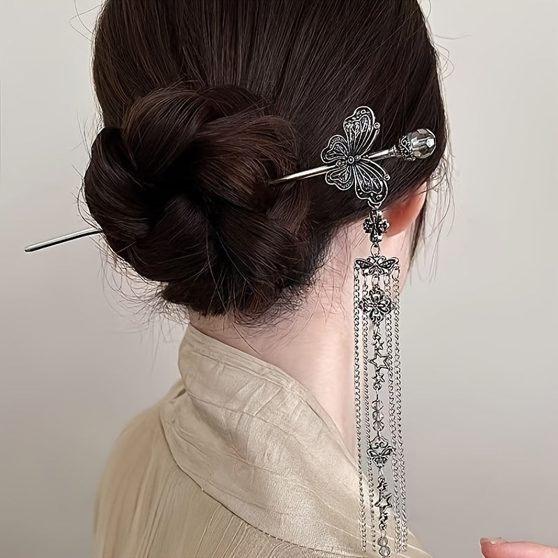 3pcs Women's New High-End Tassel Hairpins, Vintage Fashion Accessories for Ladies, Ideal Headwear for Photoshoots and Gifts