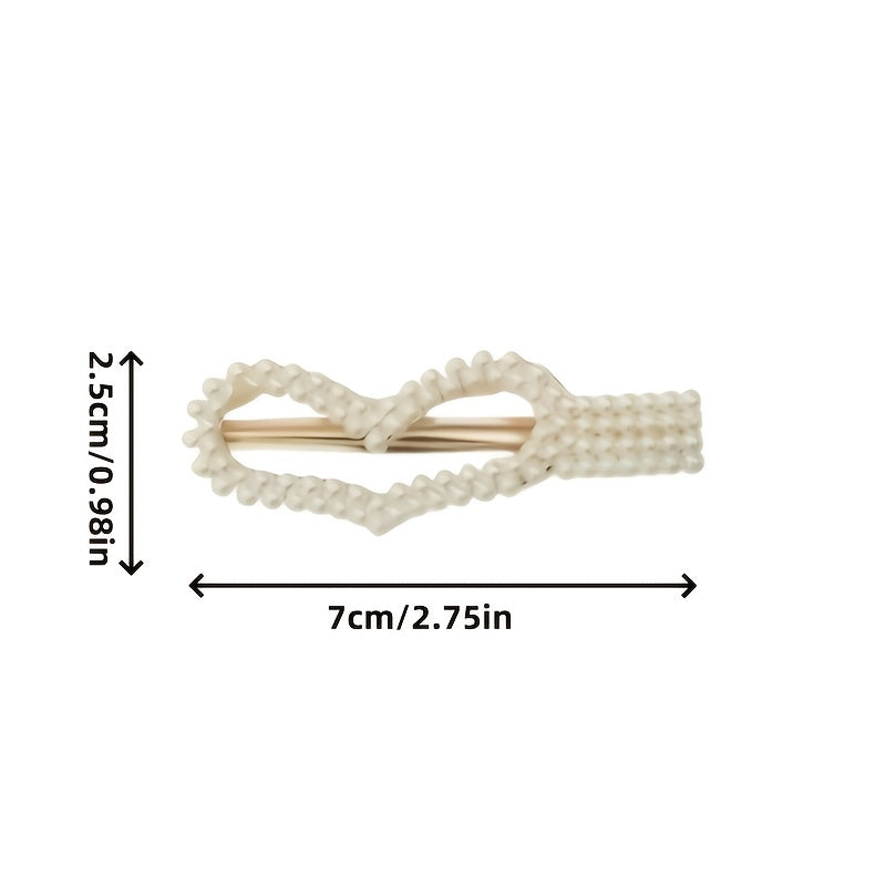 [25pcs Pearl Hairpins] 25pcs Elegant Pearl Hairpins & Barrettes | French-Inspired Side Tassel Pins, Stylish Accessory for Girls, Casual & Formal Occasions