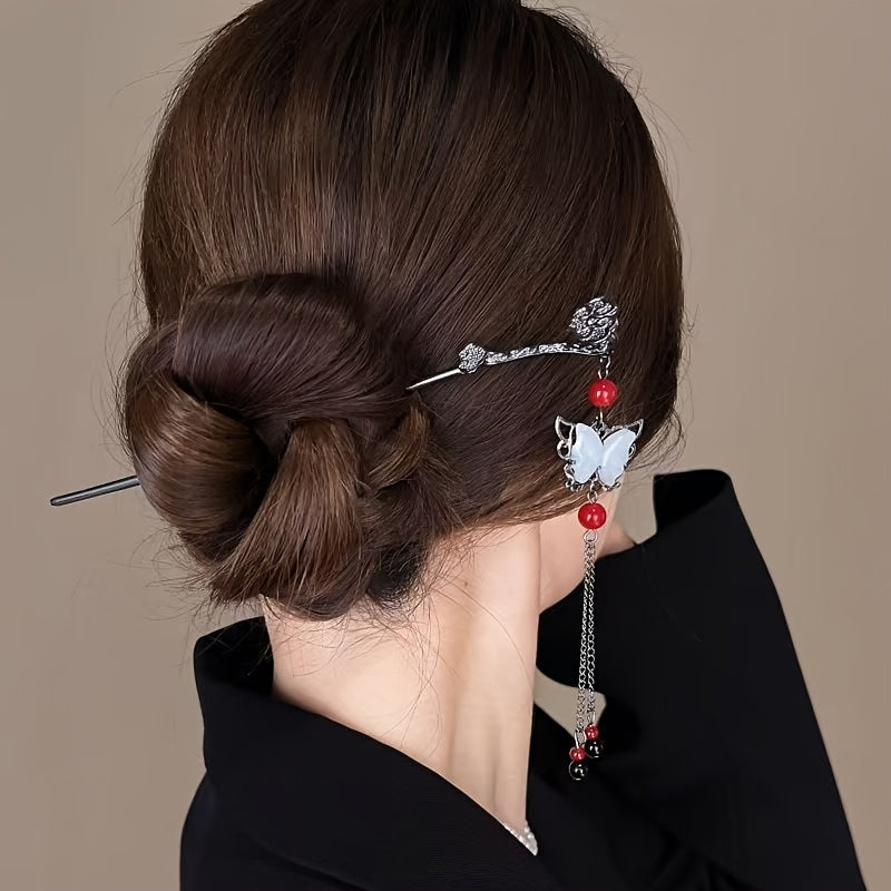3pcs Women's New High-End Tassel Hairpins, Vintage Fashion Accessories for Ladies, Ideal Headwear for Photoshoots and Gifts