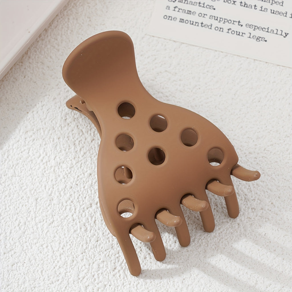 [Retro Hollow Hair Clips] 8pcs Set Retro Hollow Hair Clips with Minimalist Dot Design, Perfect for Curly Hairstyling and Daily Use