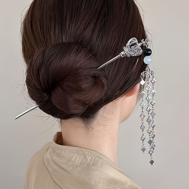3pcs Women's New High-End Tassel Hairpins, Vintage Fashion Accessories for Ladies, Ideal Headwear for Photoshoots and Gifts