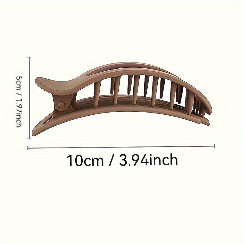 4/40 Pack Matte Flat Hair Clips - Heavy Duty Non-Slip Grip, Matte Finish Hairpins for Women, Secure Hold for Updos, Ponytails, Buns - Everyday & Formal Events - (4 Colors: White, Black, Beige, Dark Brown) - Durable Plastic Hair Accessories, Hairstyle