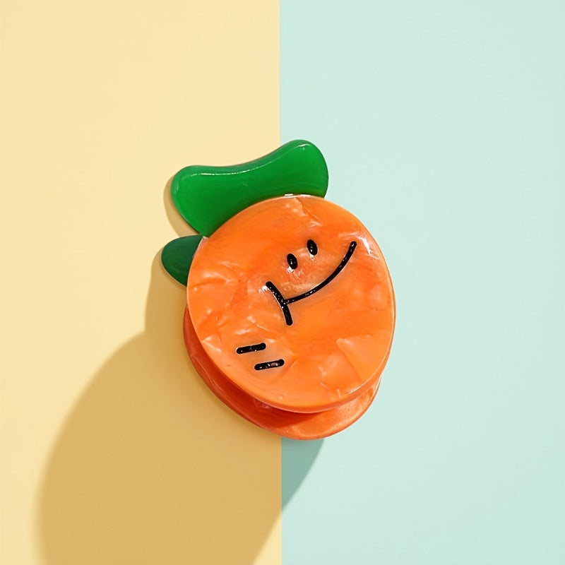 8pcs, Carrot Vegetable Tomato Small Hair Clip, Cute Cartoon Bangs Claw Clip, Instagram Multi-Style Side Clip, Fresh and Sweet Hair Accessory Headwear, Unique Design Hairpin, Novelty Fun Hair Clip, Suitable for Daily Styling, Party, Travel