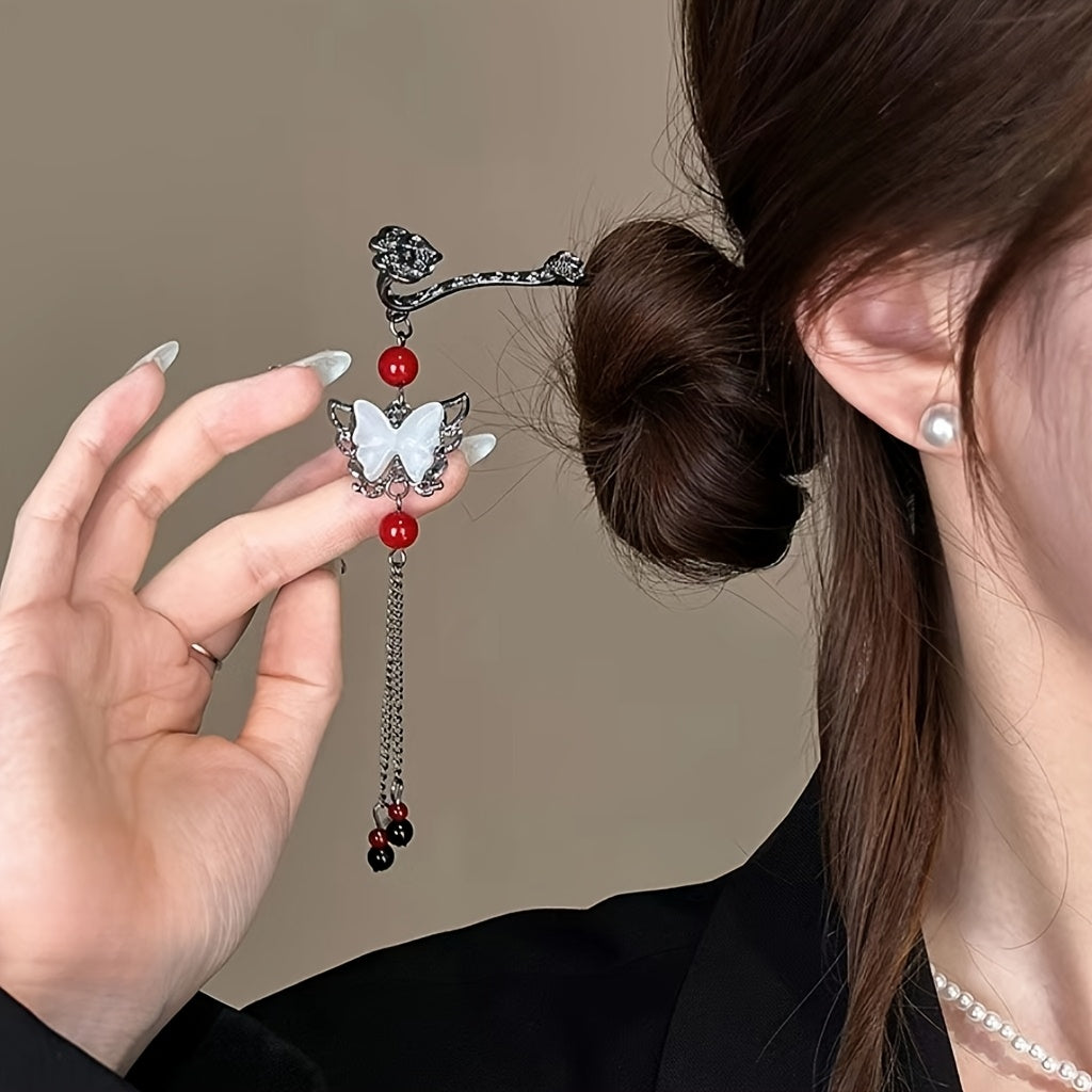 3pcs Women's New High-End Tassel Hairpins, Vintage Fashion Accessories for Ladies, Ideal Headwear for Photoshoots and Gifts