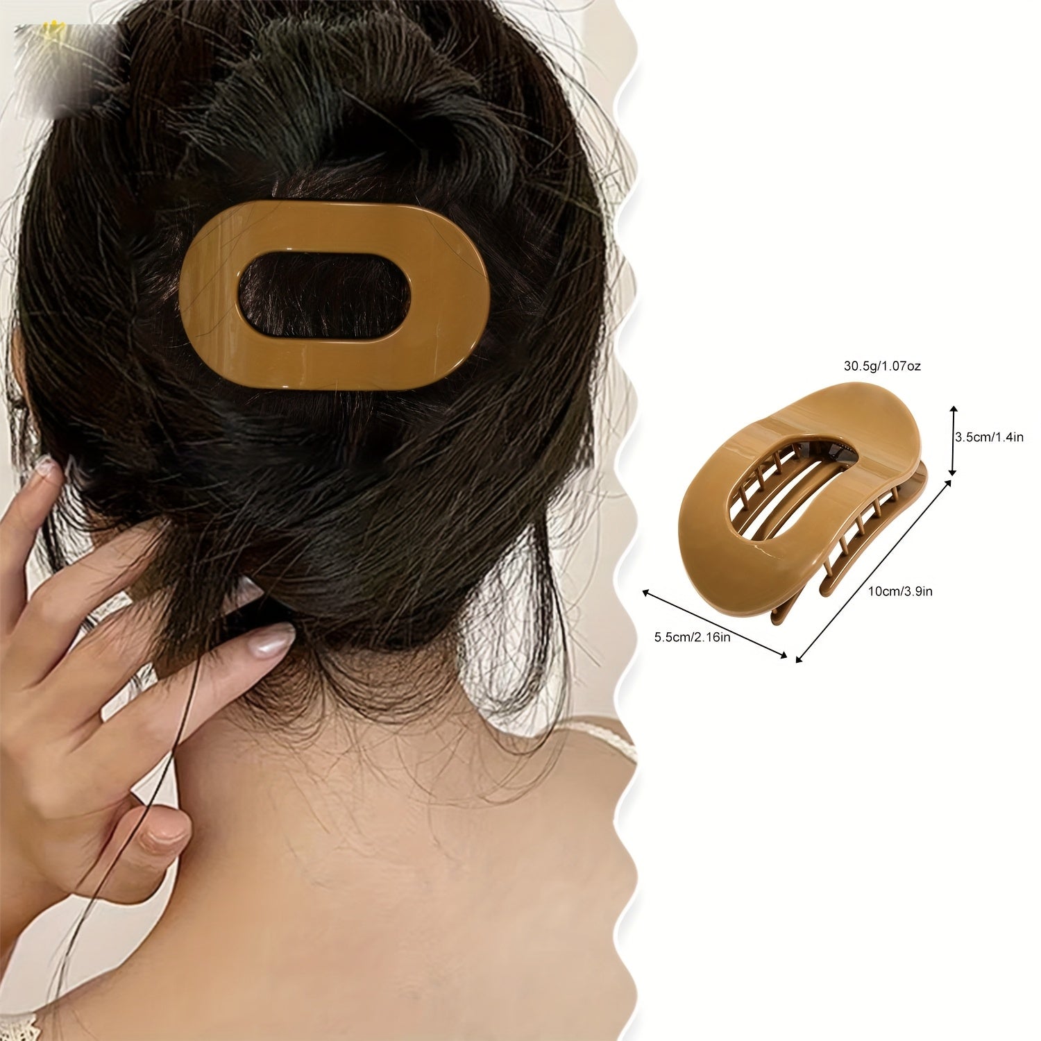 [10pcs Hair Clips] 10pcs Oval Flat Hair Clips | Cute Sweetheart Design Matte Finish Hair Accessories for Women & Teens, 10 Assorted Colors, Durable Plastic