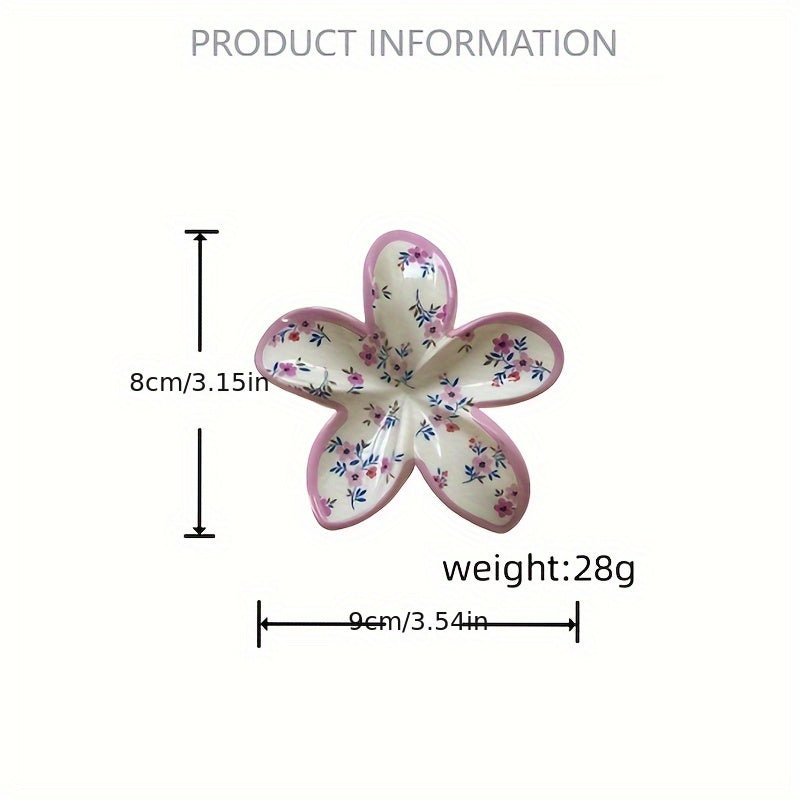 6pcs, Fresh Sweet Flower Hair Clips, Creative Printed Egg Flower Claw Clips, Fashionable Bauhinia Hair Accessories, Dopamine Elegant Shark Clips, Suitable for Women, s' Updo Clips, Perfect for Daily Styling, Parties, Travel